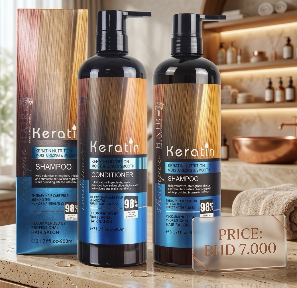 SHAMPOO & CONDITIONER Keratin Nutrition Moisturizing & Smooth Shampoo – 900ml