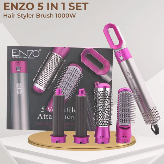 إنزو 5 في 1 لتصفيف الشعر | Enzo 5-in-1 Multifunctional Hair Styler Set